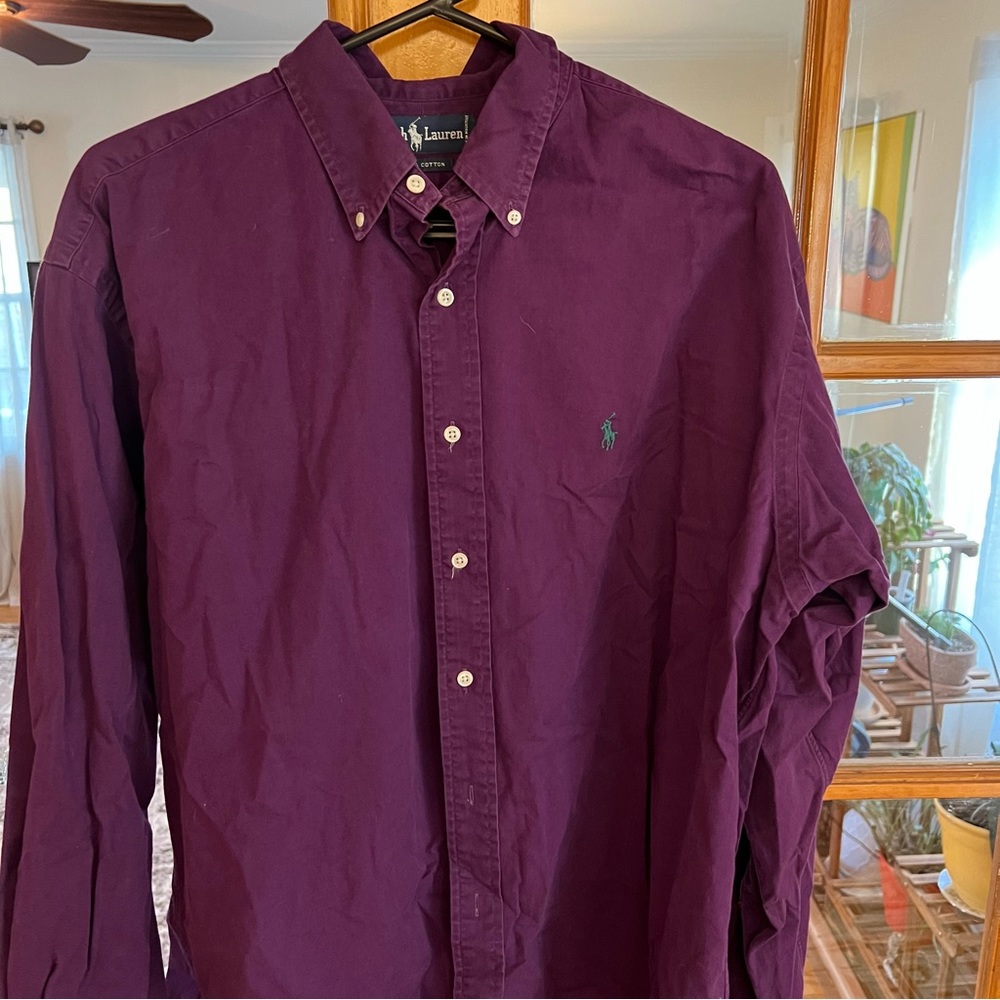 Polo long sleeve button up